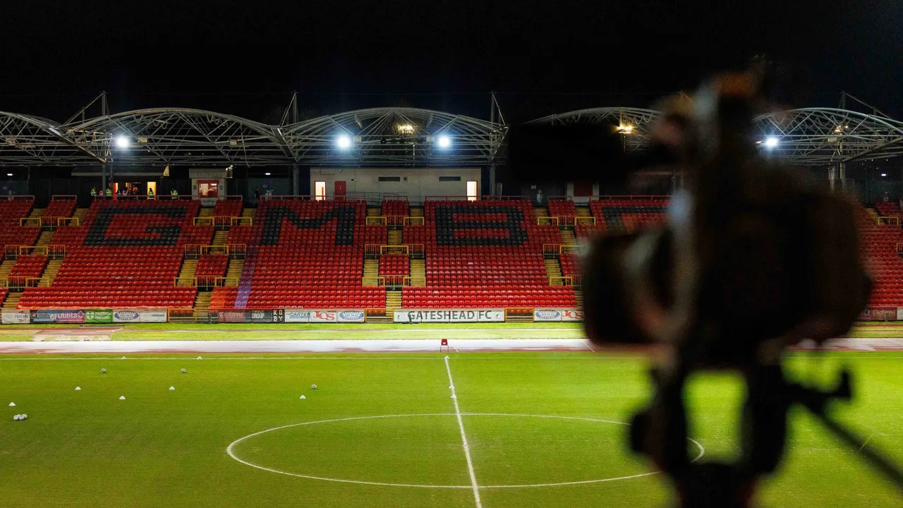 Gateshead friendly to be streamed live for £9.99