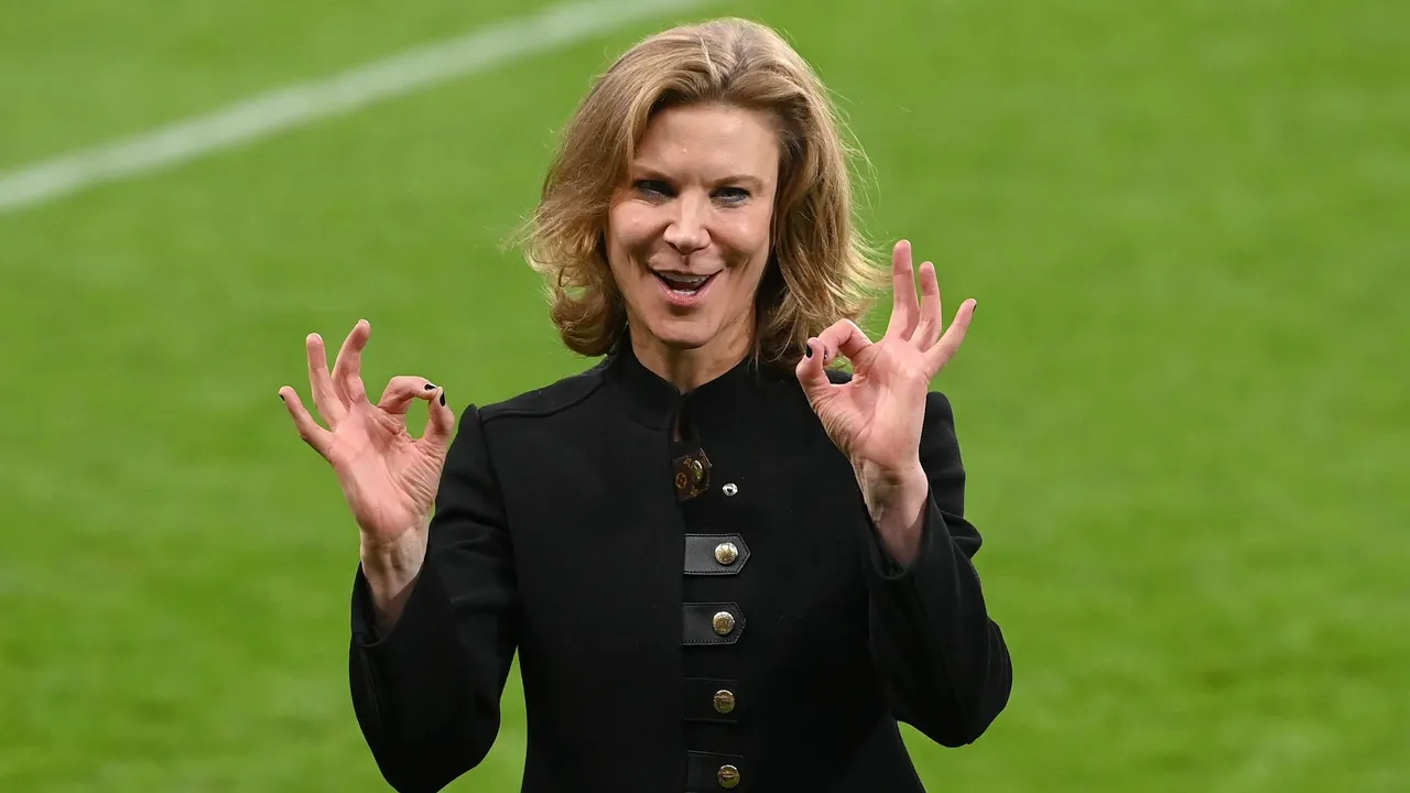Video: Amanda Staveley's x-rated reaction to Alexander Isak's coolly taken penalty
