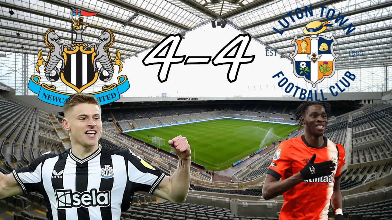 Newcastle 4-4 Luton: Harvey Barnes marks his return with a goal in a crazy game at St James' Park