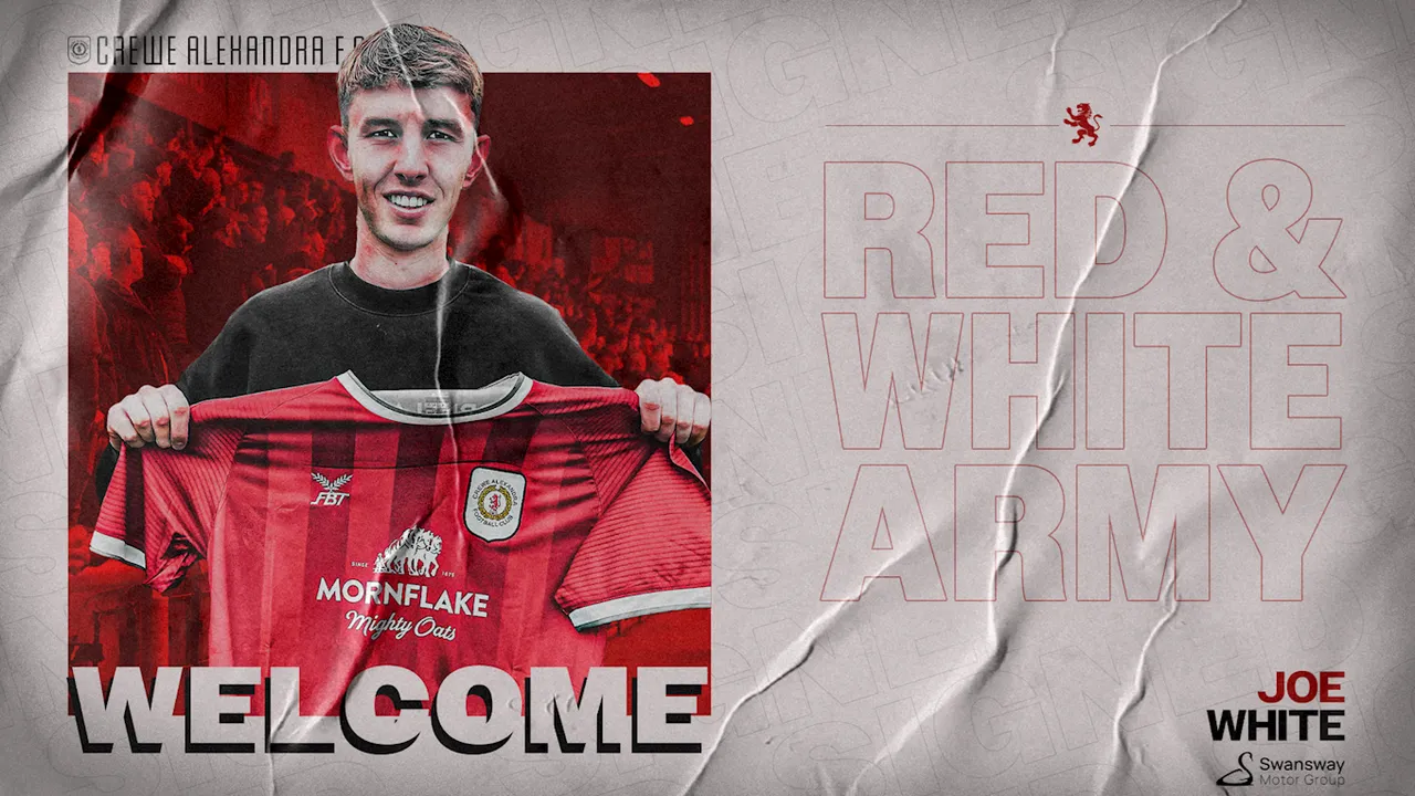 Joe White joins Crewe Alexandra on season-long loan